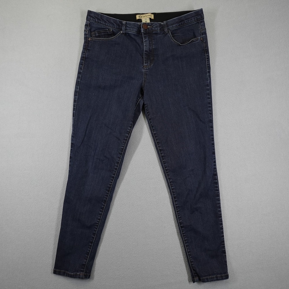 Democracy Jeans Women 12 Blue Ab Technology Skinny Slim Fit Stretch Denim Casual